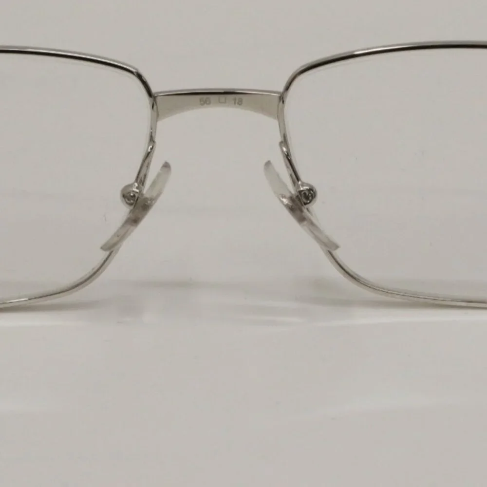 Cartier CT0204O-003 Frame Silver Eyeglasses 56-18-140